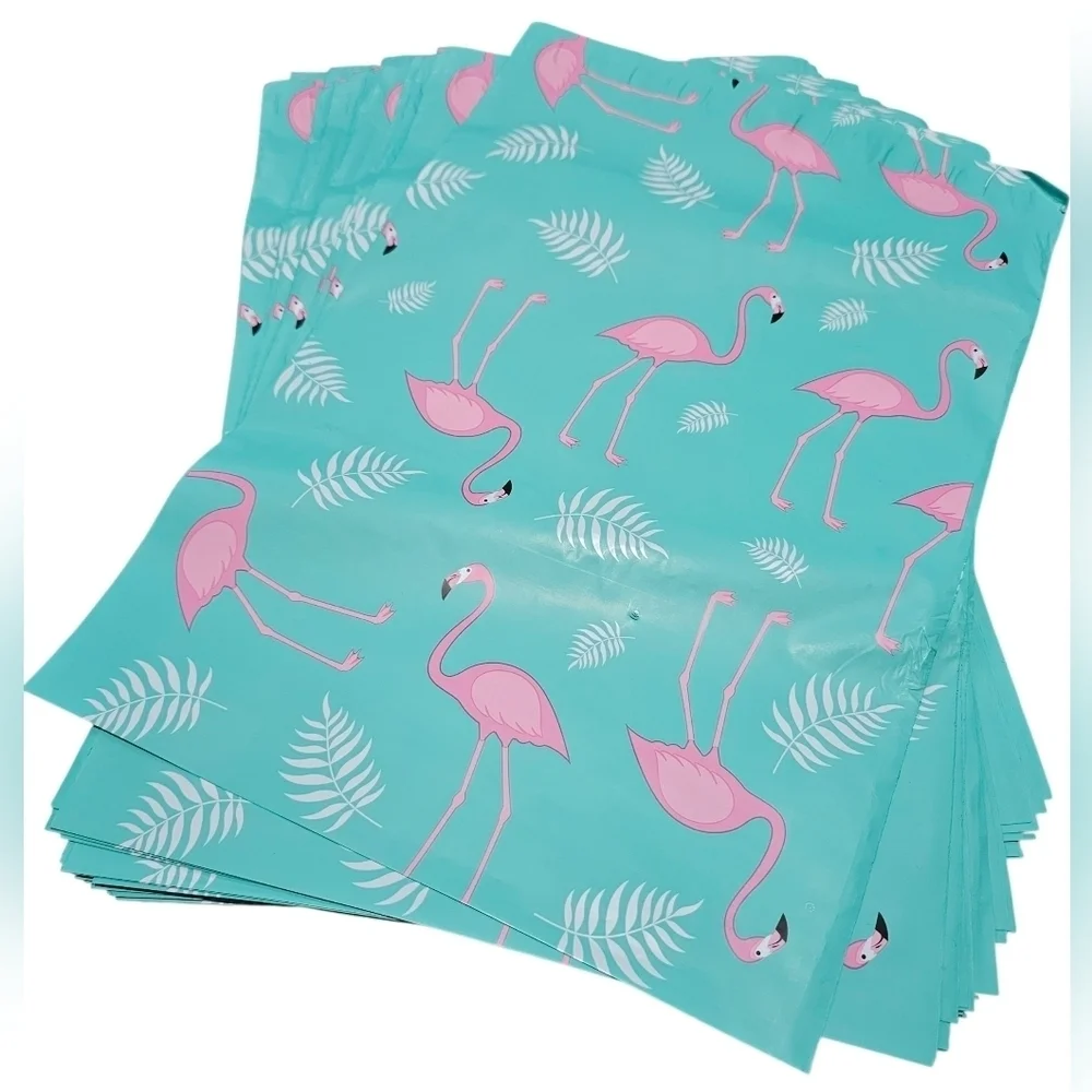 Poly Mailers Flamingo Print. 20 Count, 10
